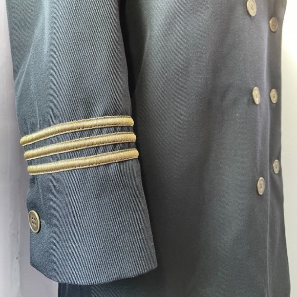 The Kooples military style navy top coat (size "38") - Picture 3 of 4